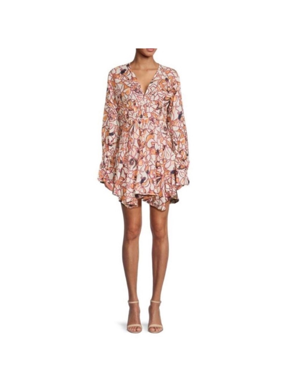 A.L.C. Salina Floral Linen Mini Dress